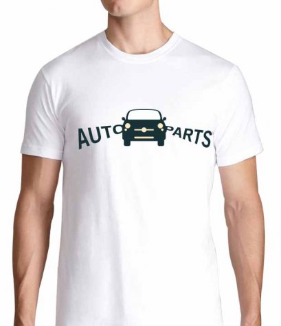 เสื้อยืดคอวี Auto parts